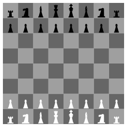 2D Chess set - Chessboard 2