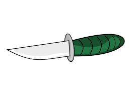 A knife