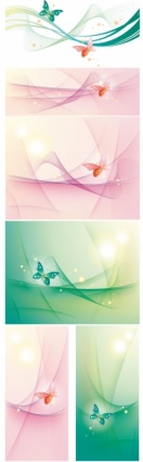 Abstract background with butterfly