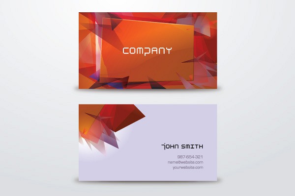 Abstract Business Cards Vector Template