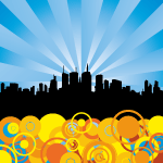 Abstract City Vector Background