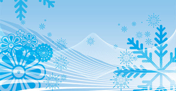 Abstract winter background free vector