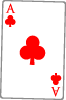 Ace Of Clubs Free Vector