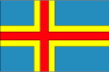 Aland Island Vector Flag