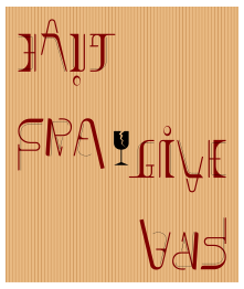 Ambigramme Haut-Bas-Fragile