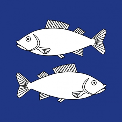 Animals Dead Water Two Blue White Fish Lineart Fishes Fins