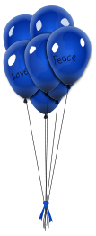 Balionai, Balloons, Blue