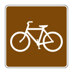 Bicycle Trail Vector Sign