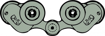 Binoculars Rear View clip art