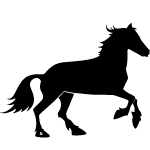 Black Horse Vector Illustration