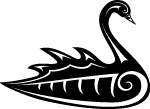 Black Swan Tribal Vector