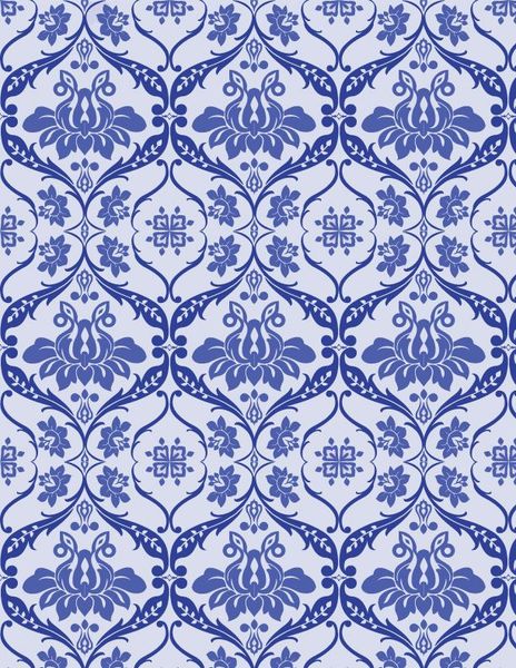 Blue Victorian Pattern