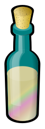 Bottle of Colored Sand, with Cork