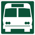 Bus Road Vector Sign