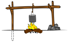 Campfires and cooking cranes
