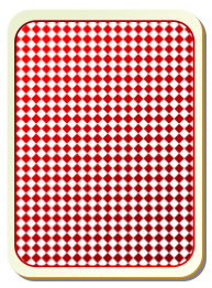 Card backs: grid red