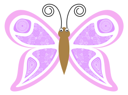 Cartoon Butterfly Kp8