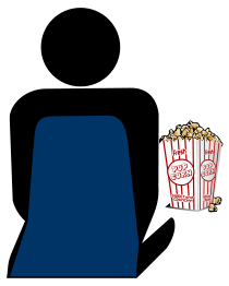 Cinema 2 Person with Popcorn