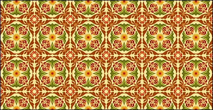 Classic tile pattern vector-6