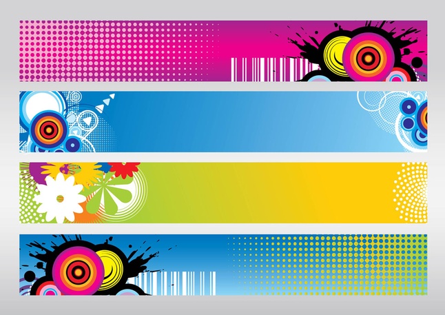 Colorful Banners Vectors