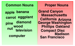 Common and Proper Noun Examples