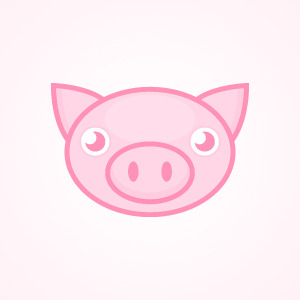 Cute Pink Pig
