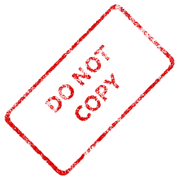 Do Not Copy Business Stamp 2