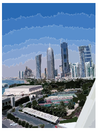 Doha towers from sheraton hotel