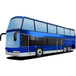 Double Decker Bus Vector Image