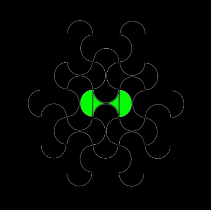 Drawing Shape Rounded Curves Grid Fractal Geometric