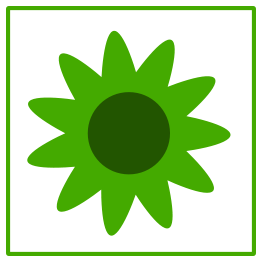 Eco Green Flower Icon