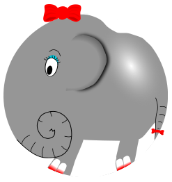 Elephant Girl - Funny Little Cartoon