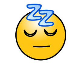 Emoticons: Sleeping face