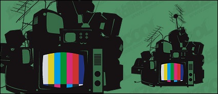 Eps Format, Keyword: Vector Material, Nostalgia, Television, Antenna