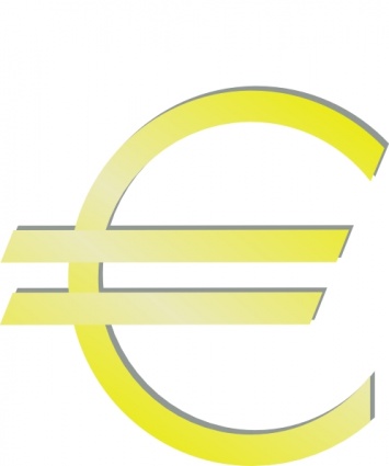 Euro Financial Symbol clip art