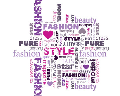 Fashion Word Collage Vector Illustration