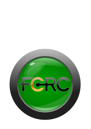 FCRC button/logo with text