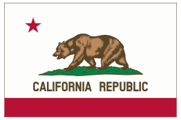 Flag of California (thin border)