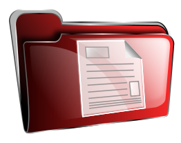 Folder icon red document