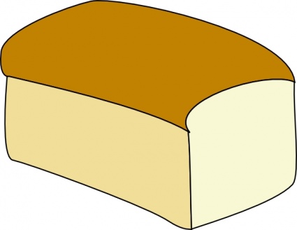 Food Bread Outline Cartoon Breads Carbs Loaf Carbohydrate
