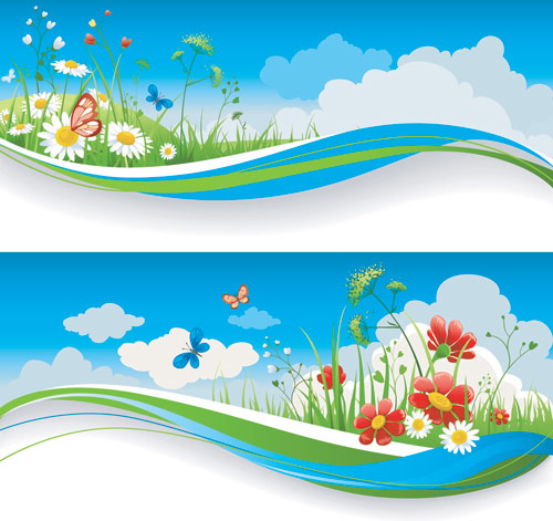 Free Stock Summer Banners Vector