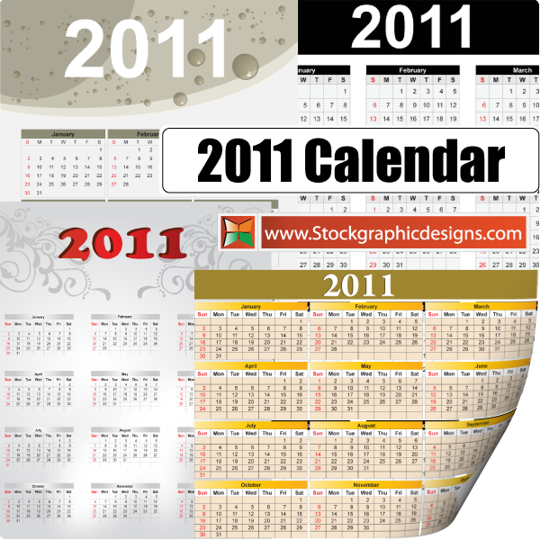 Free vector calendar