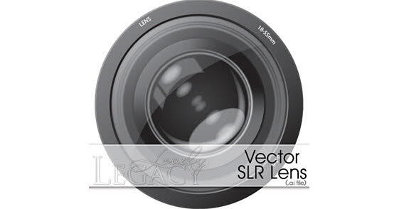 Free vector lens. Created in Illustrator CS3.