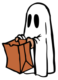 Ghost with bag (colour)
