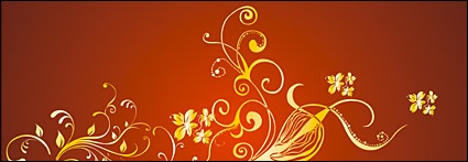 Gold gorgeous patterns Vector-5