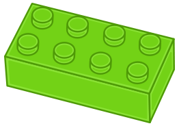 Green LEGO Brick