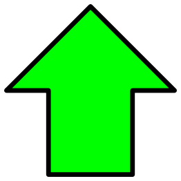 Green up arrow