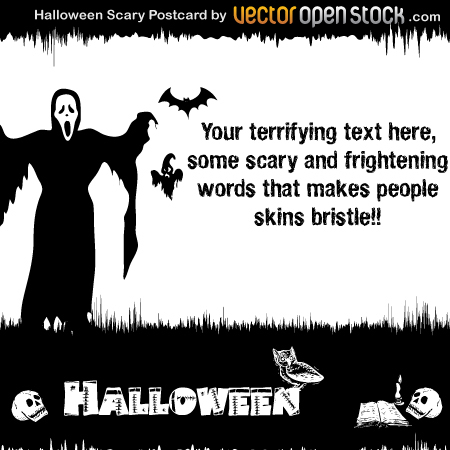 Halloween - Scary Postcard