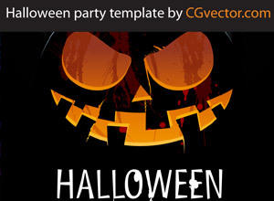 Halloween Vector Party template