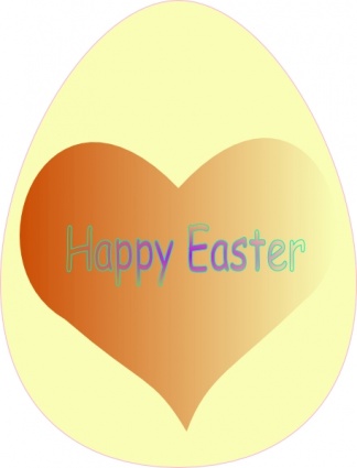Happy Heart Eggs Egg Easter Christianity Colored